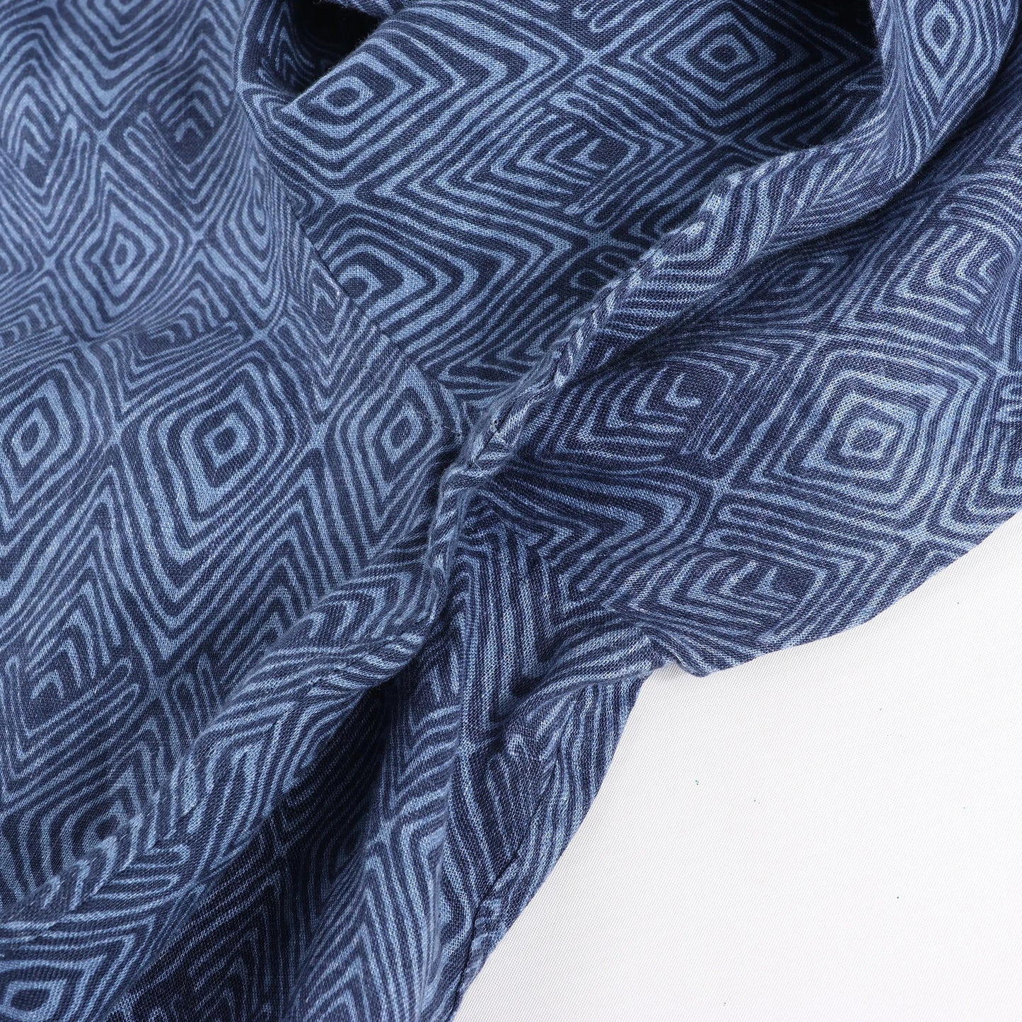 CC Collection Corneliani Dark Blue Patterned Shirt, Size 40 IT