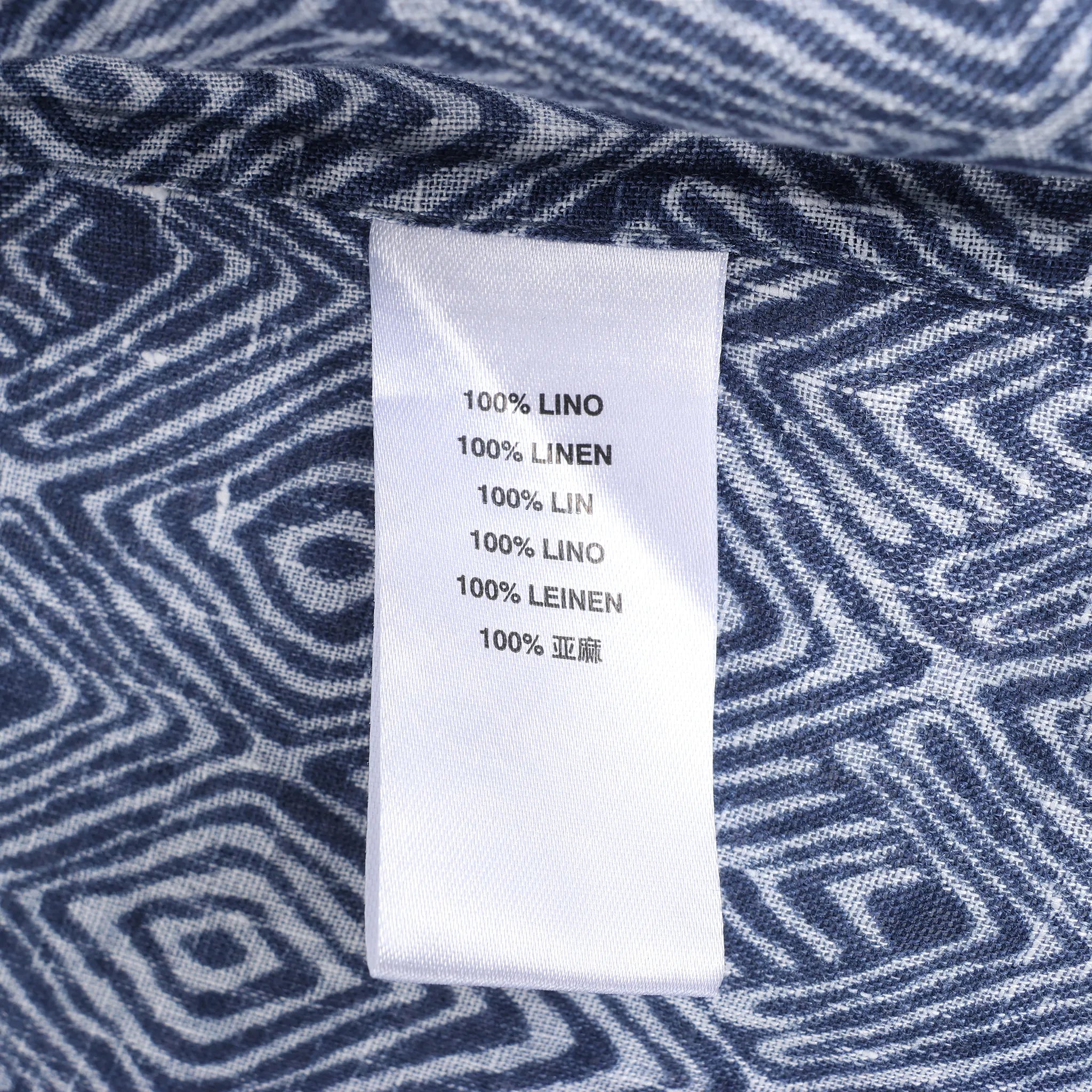 CC Collection Corneliani Dark Blue Patterned Shirt, Size 40 IT