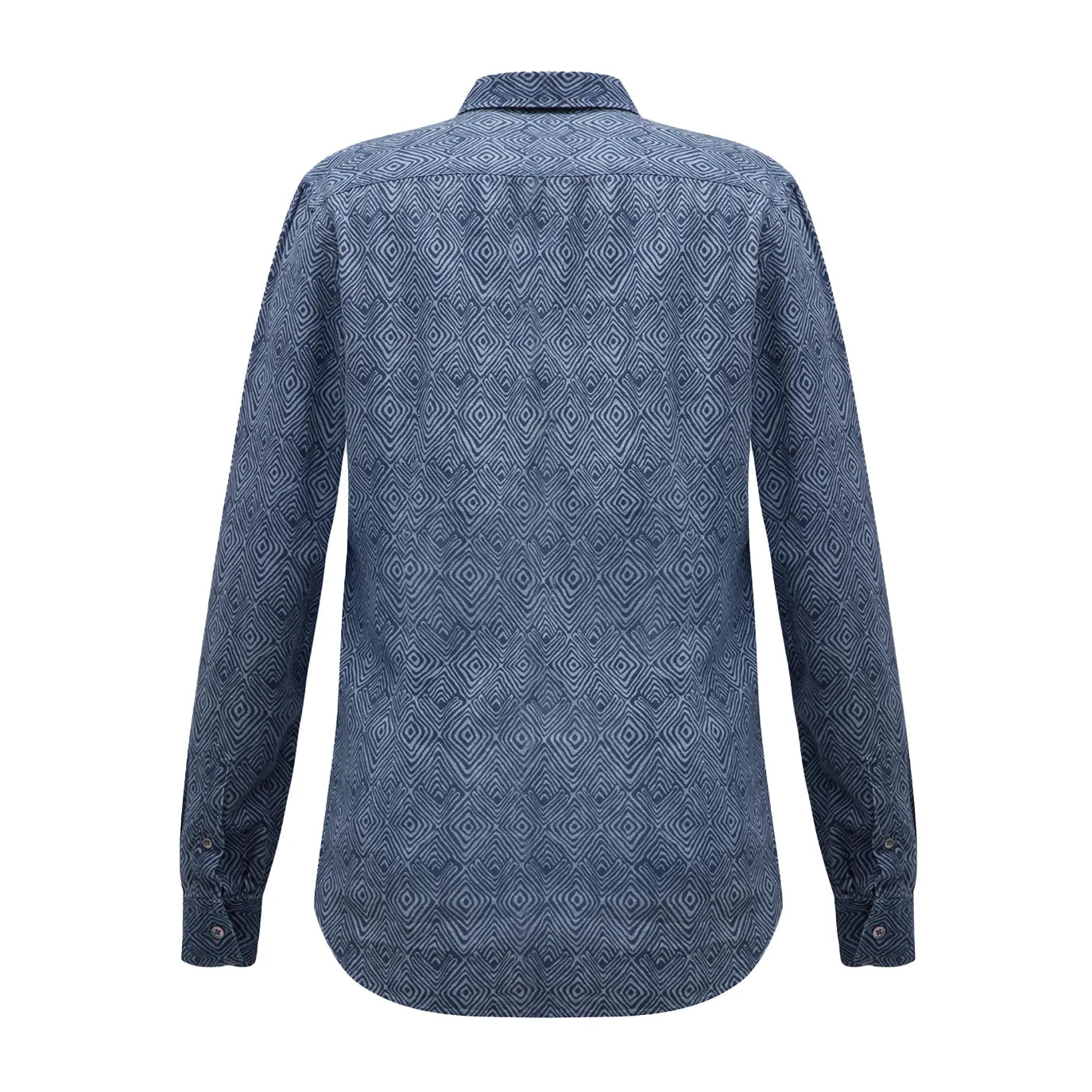 CC Collection Corneliani Dark Blue Patterned Shirt, Size 40 IT