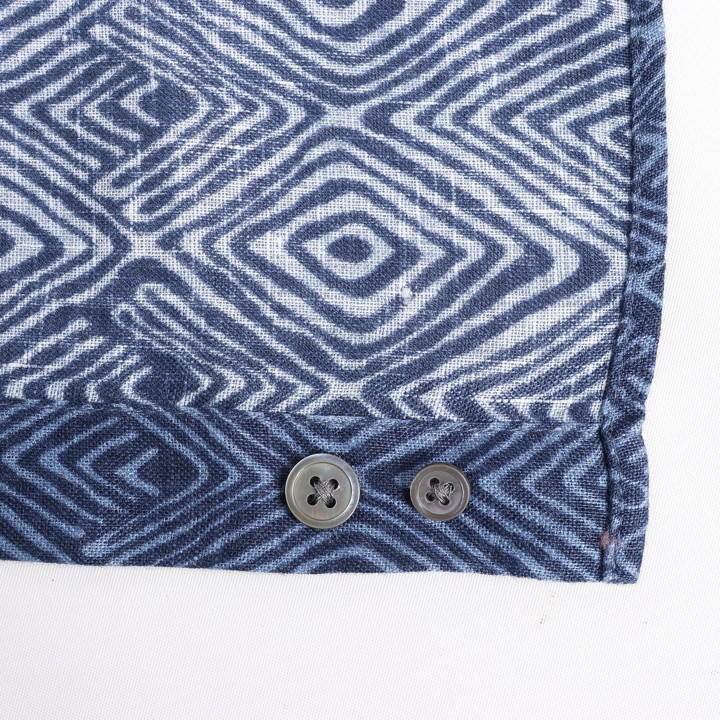CC Collection Corneliani Dark Blue Patterned Shirt, Size 40 IT
