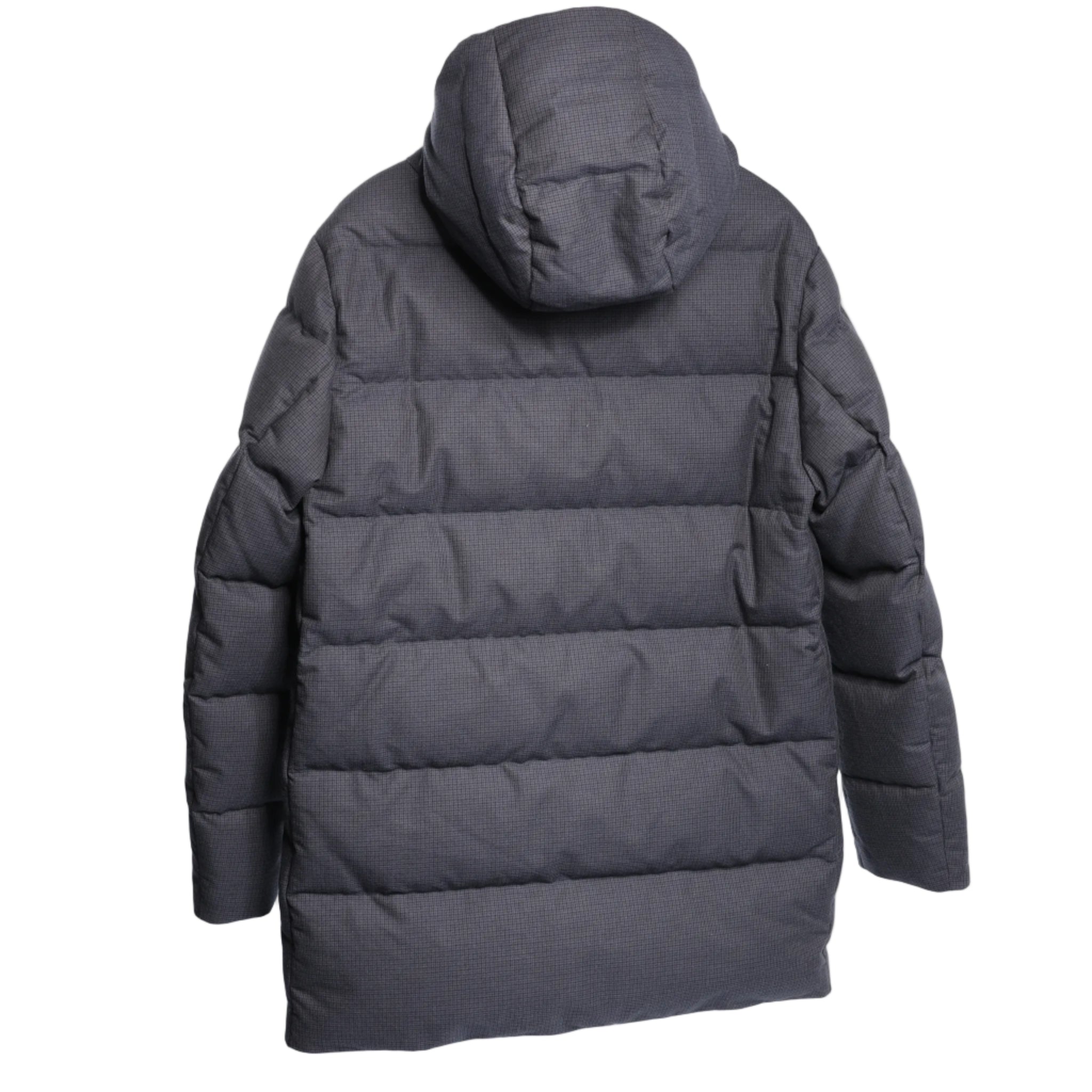 CC Collection Corneliani Down Quilted Puffer Coat in Black, Size 50 IT
