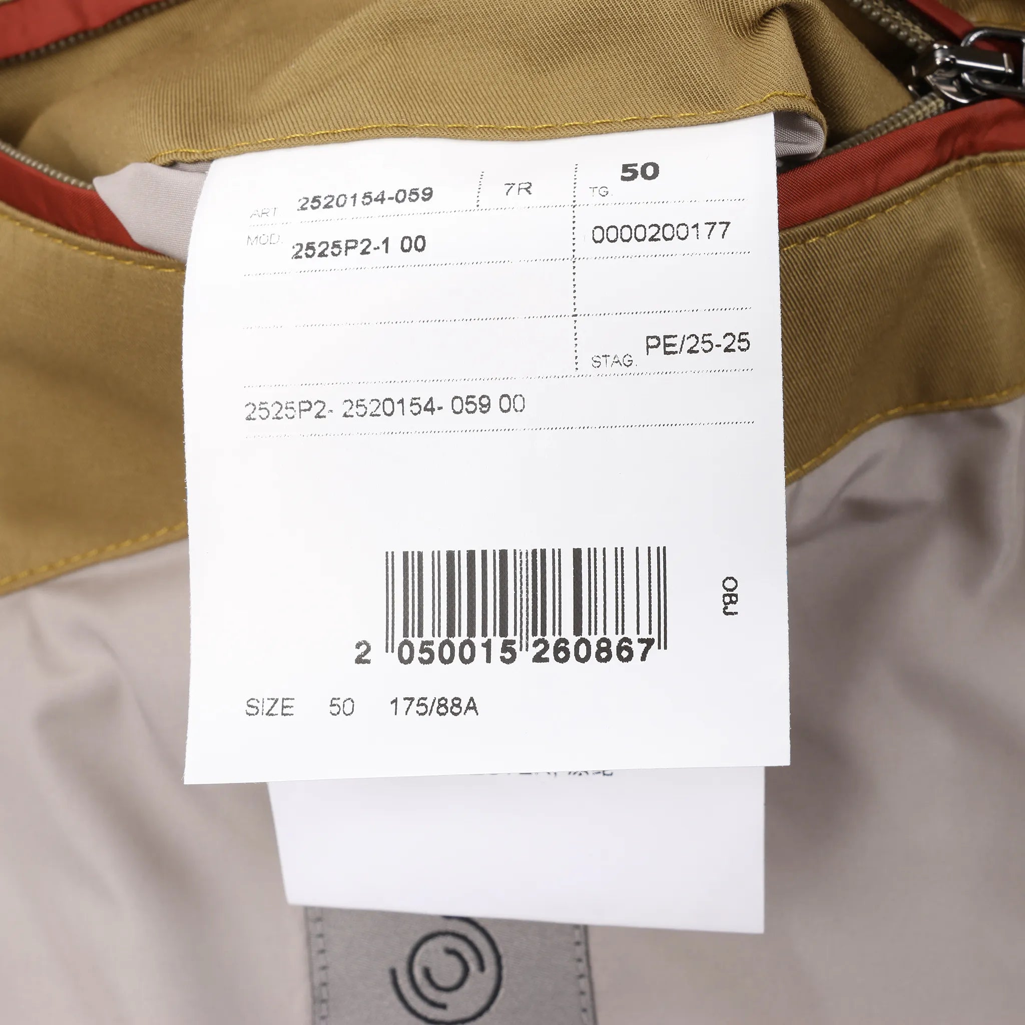 CC Collection Corneliani Jacket in Beige, Size 50 IT