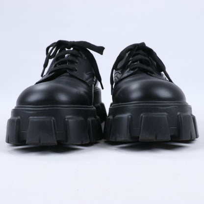 Prada Monolith Nylon & Leather Leather Loafers in Black 2EE342, Size 42 EU