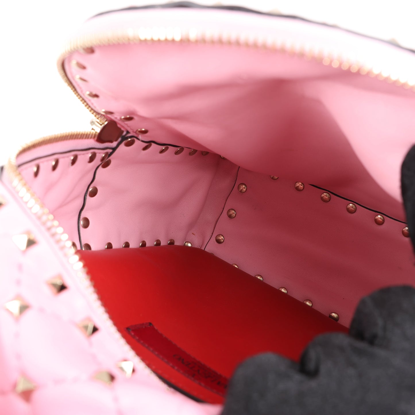 Valentino Garavani Rockstud Spike Leather 2Way Backpack in Pink