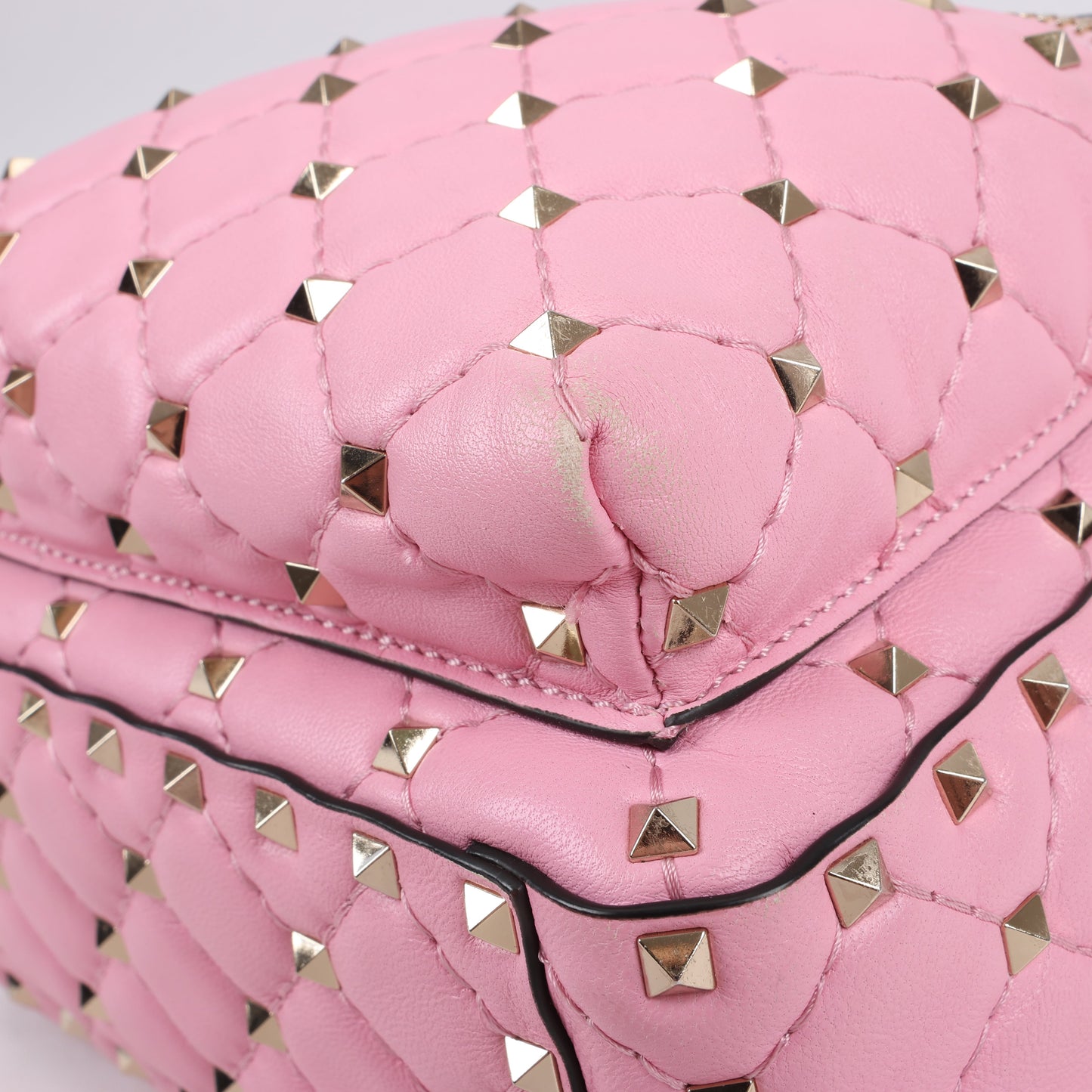 Valentino Garavani Rockstud Spike Leather 2Way Backpack in Pink
