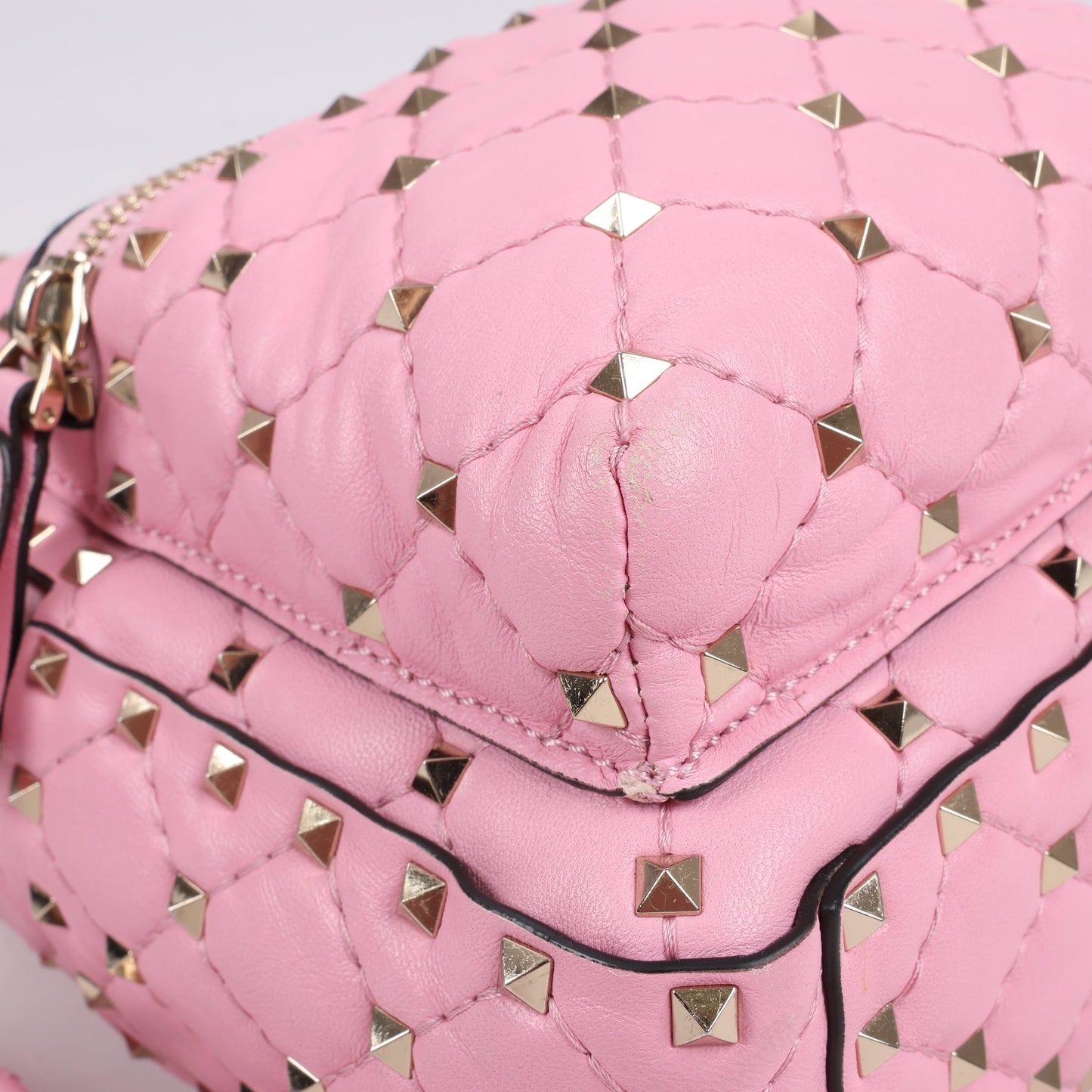 Valentino Garavani Rockstud Spike Leather 2Way Backpack in Pink