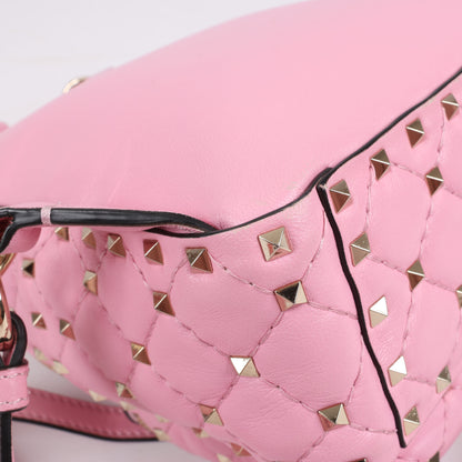 Valentino Garavani Rockstud Spike Leather 2Way Backpack in Pink
