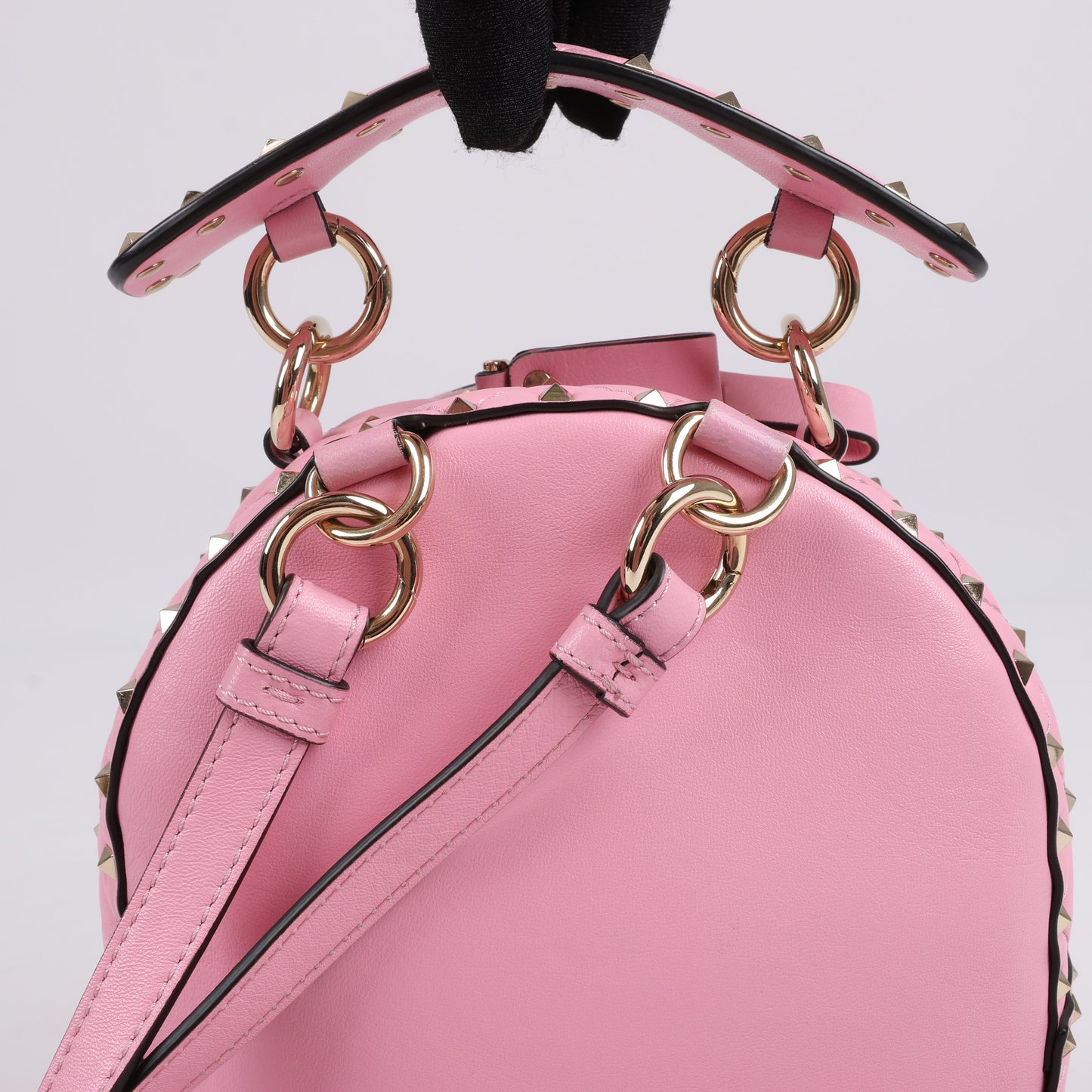 Valentino Garavani Rockstud Spike Leather 2Way Backpack in Pink