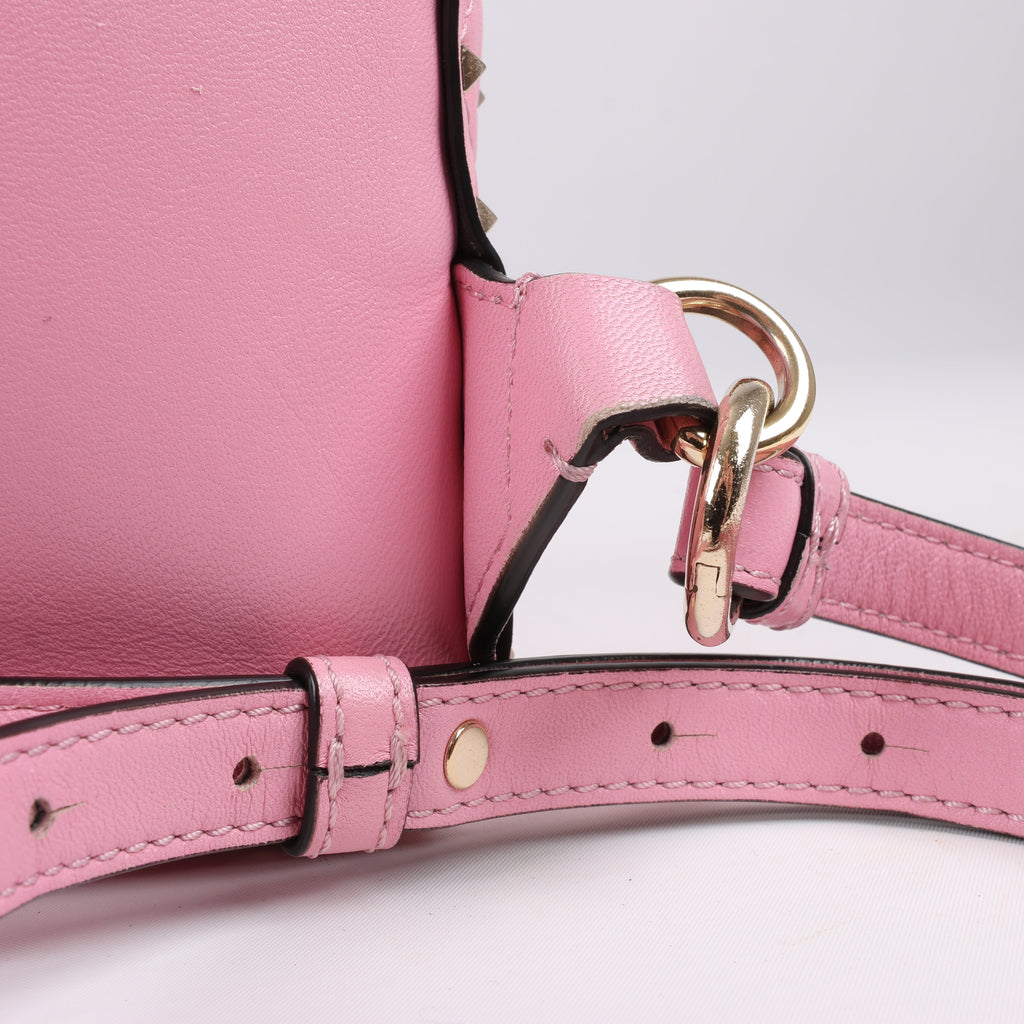 Valentino Garavani Rockstud Spike Leather 2Way Backpack in Pink