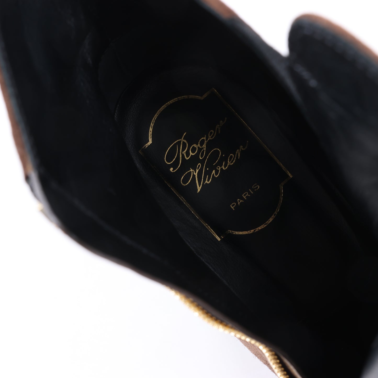 Roger Vivier Suede Boots in Brown, Size 39 EU