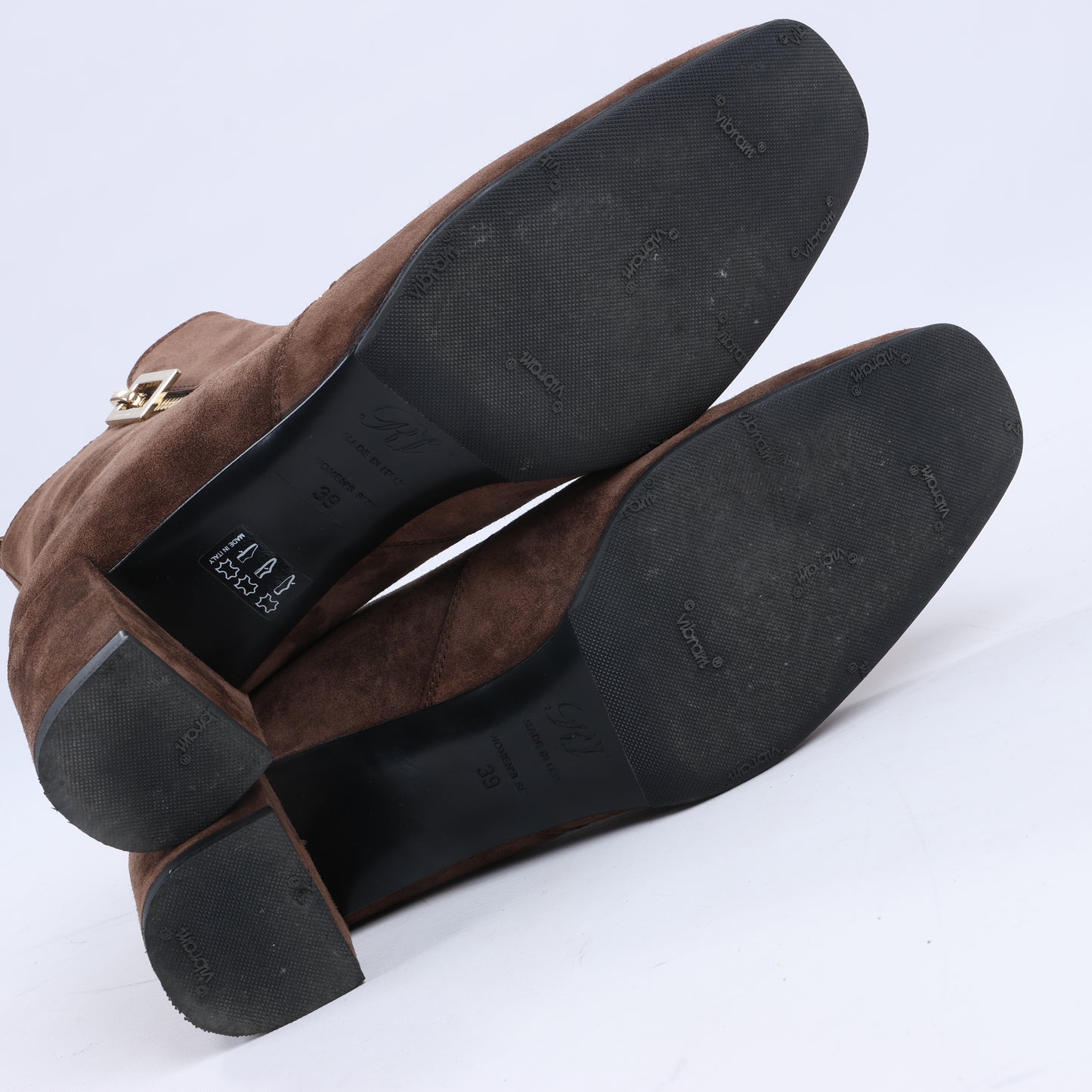 Roger Vivier Suede Boots in Brown, Size 39 EU