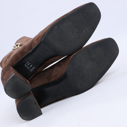 Roger Vivier Suede Boots in Brown, Size 39 EU