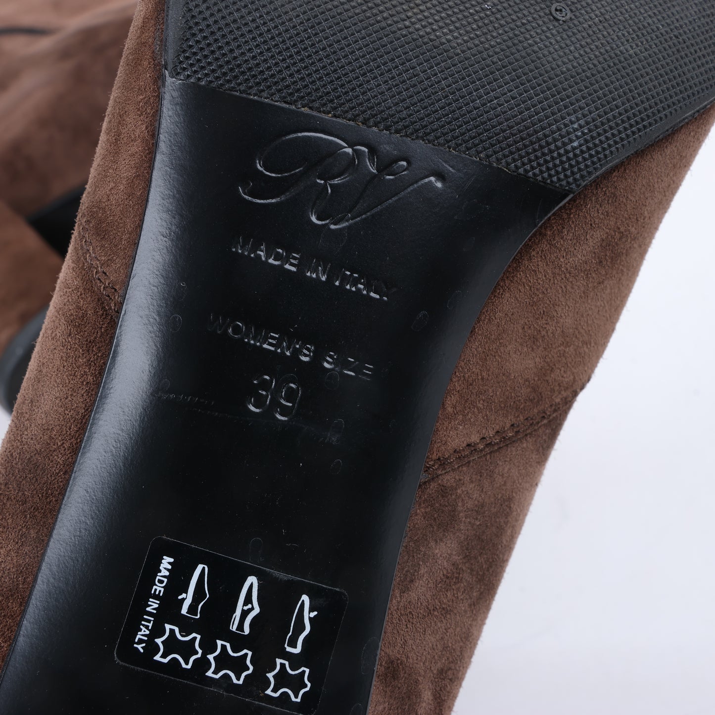 Roger Vivier Suede Boots in Brown, Size 39 EU