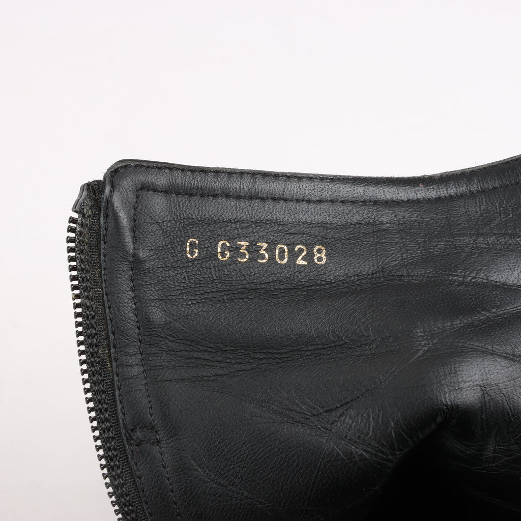 CHANEL Coco Mark Matelasse Leather & Patent Short Boots in Black G33028, Size 38 EU