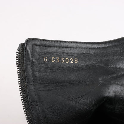 CHANEL Coco Mark Matelasse Leather & Patent Short Boots in Black G33028, Size 38 EU