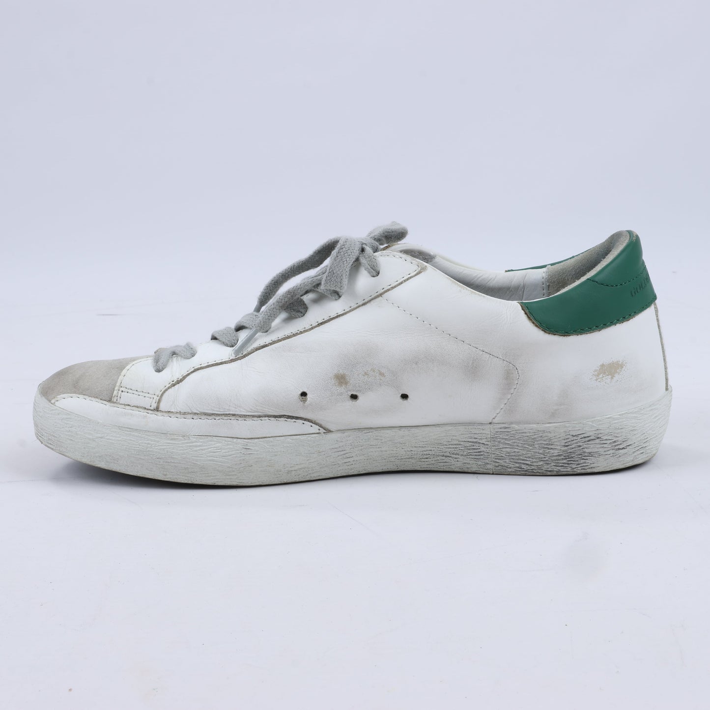 GOLDEN GOOSE Leather Sneakers in White SUPERSTAR, Size 40 EU