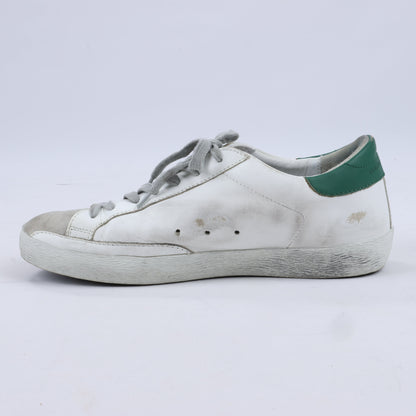 GOLDEN GOOSE Leather Sneakers in White SUPERSTAR, Size 40 EU
