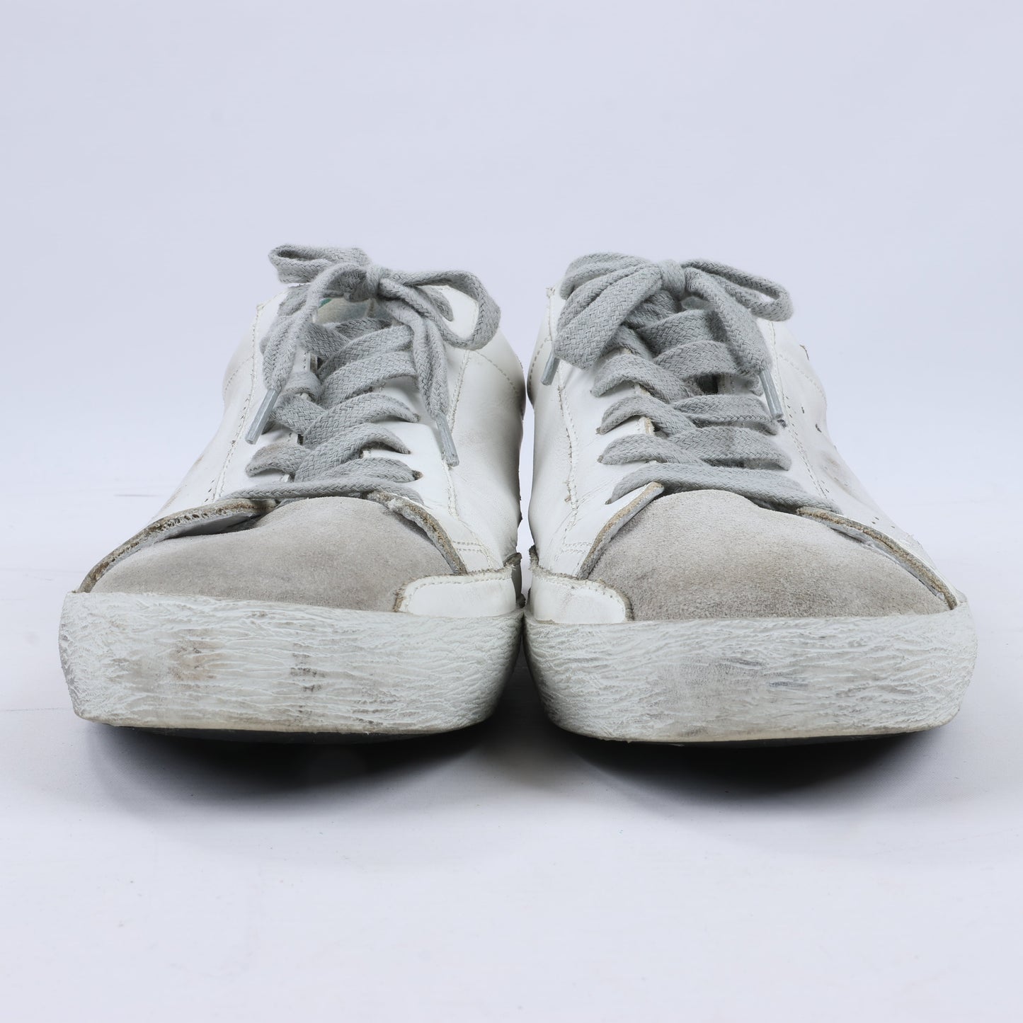 GOLDEN GOOSE Leather Sneakers in White SUPERSTAR, Size 40 EU