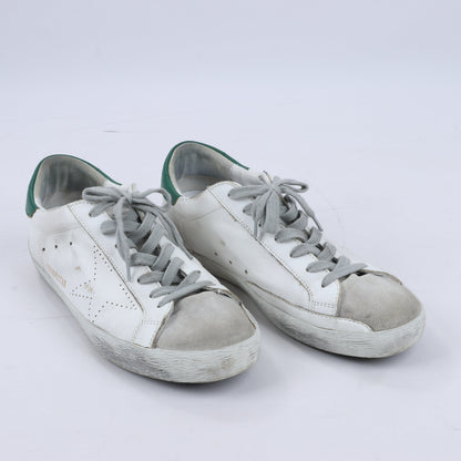 GOLDEN GOOSE Leather Sneakers in White SUPERSTAR, Size 40 EU
