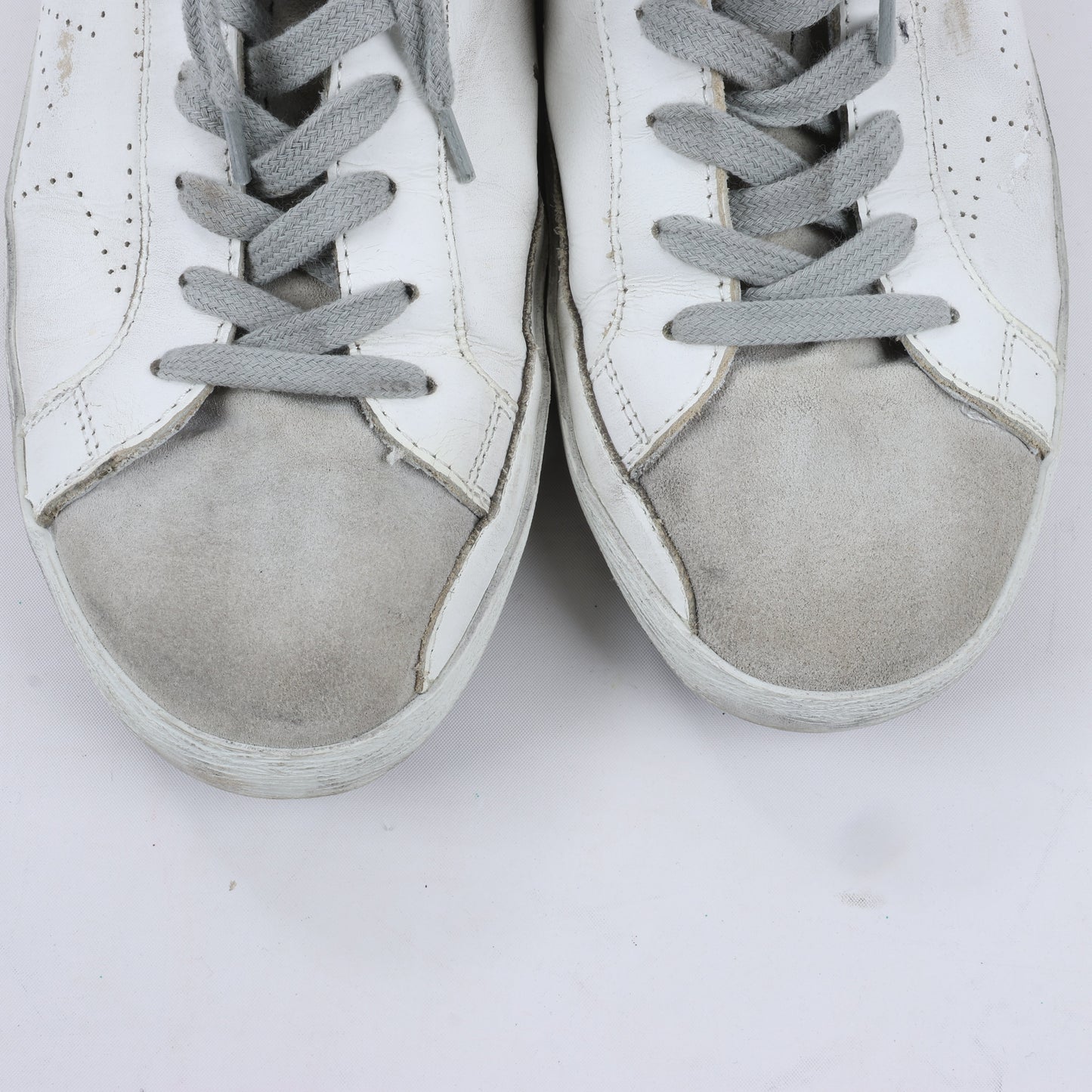 GOLDEN GOOSE Leather Sneakers in White SUPERSTAR, Size 40 EU