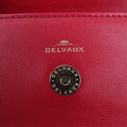 Delvaux Tempete Small Leather 2Way Handbag in Red