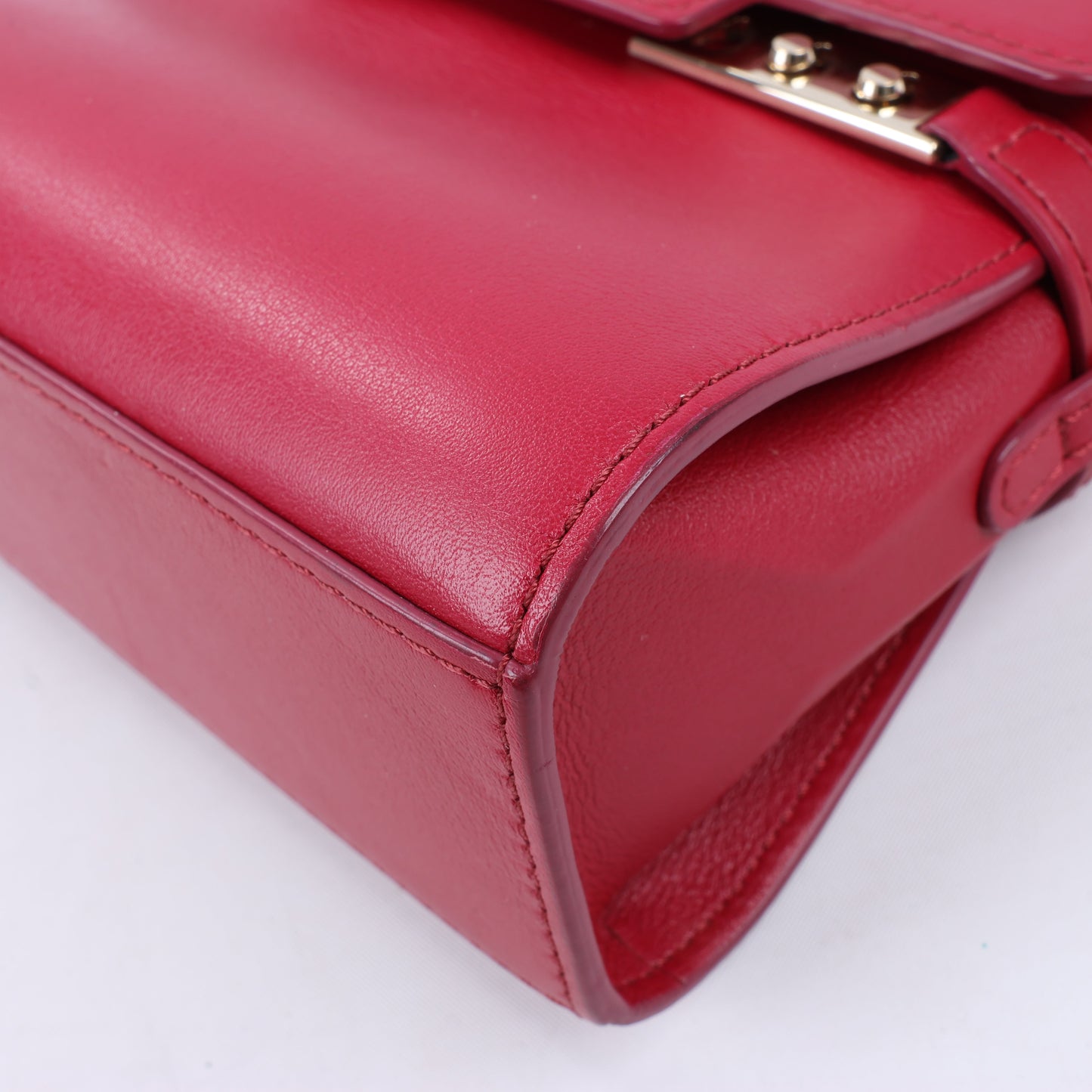 Delvaux Tempete Small Leather 2Way Handbag in Red