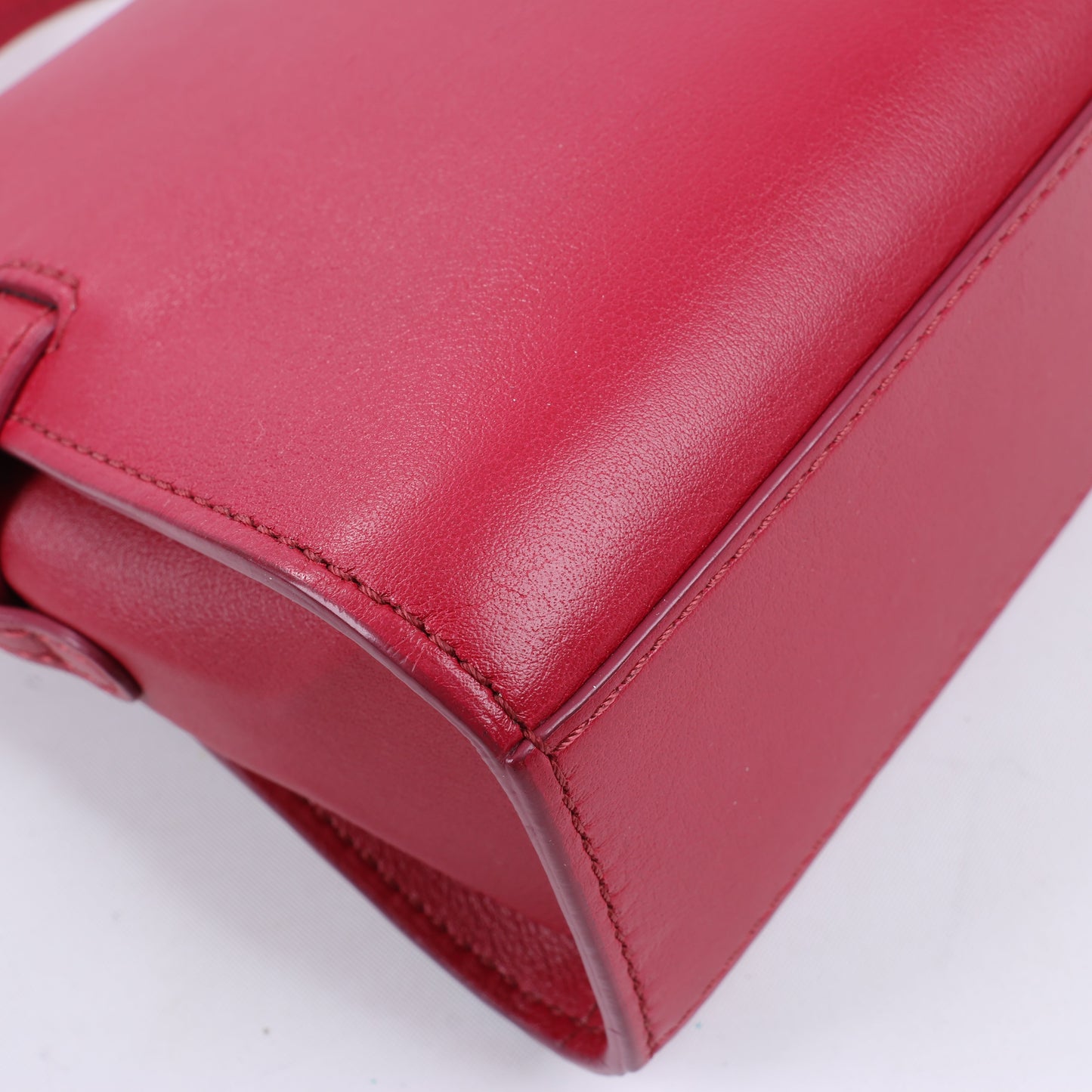Delvaux Tempete Small Leather 2Way Handbag in Red