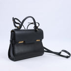 Delvaux Tempête PM Leather 2Way Crossbody Bags in Black