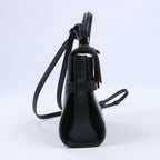 Delvaux Tempête PM Leather 2Way Crossbody Bags in Black