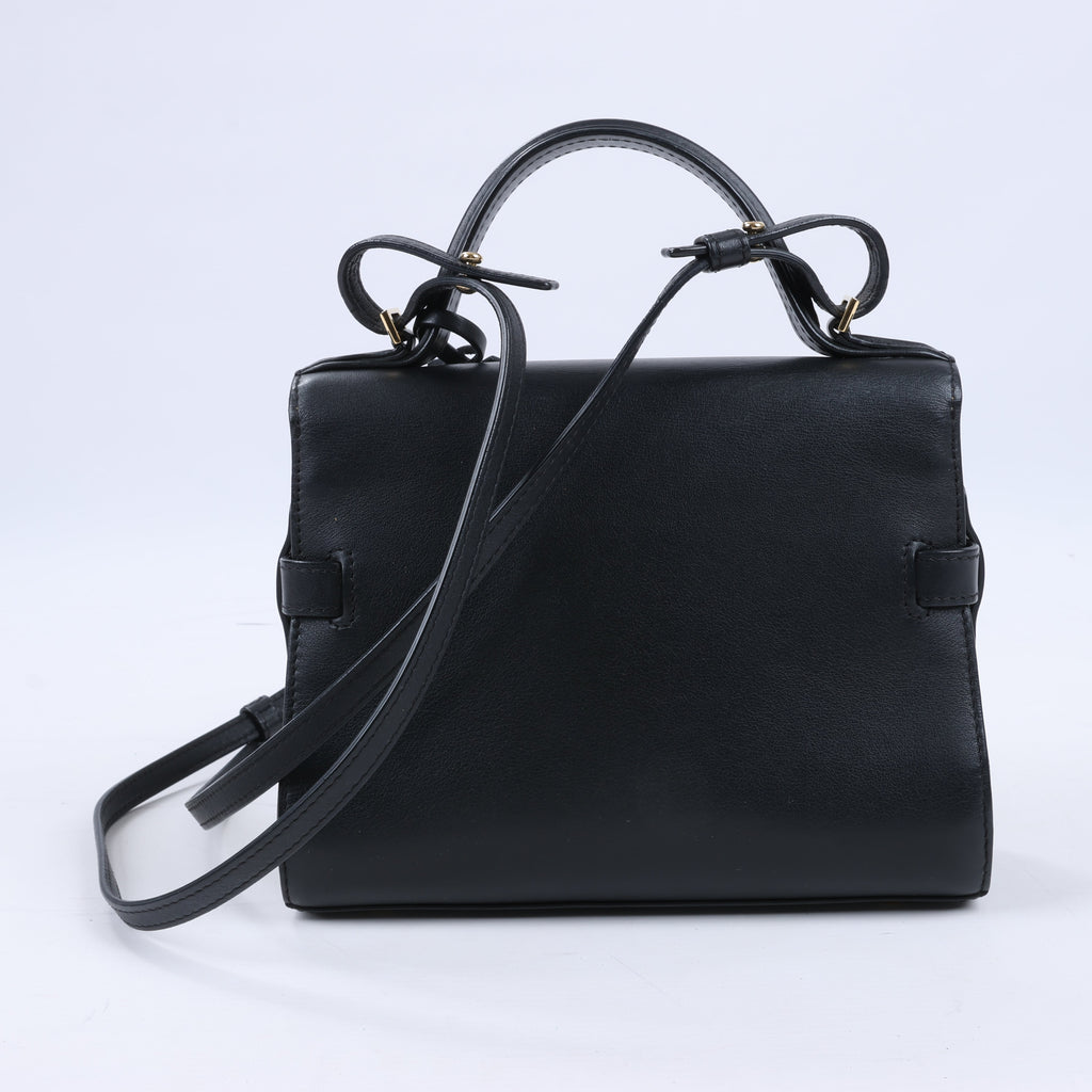 Delvaux Tempête PM Leather 2Way Crossbody Bags in Black