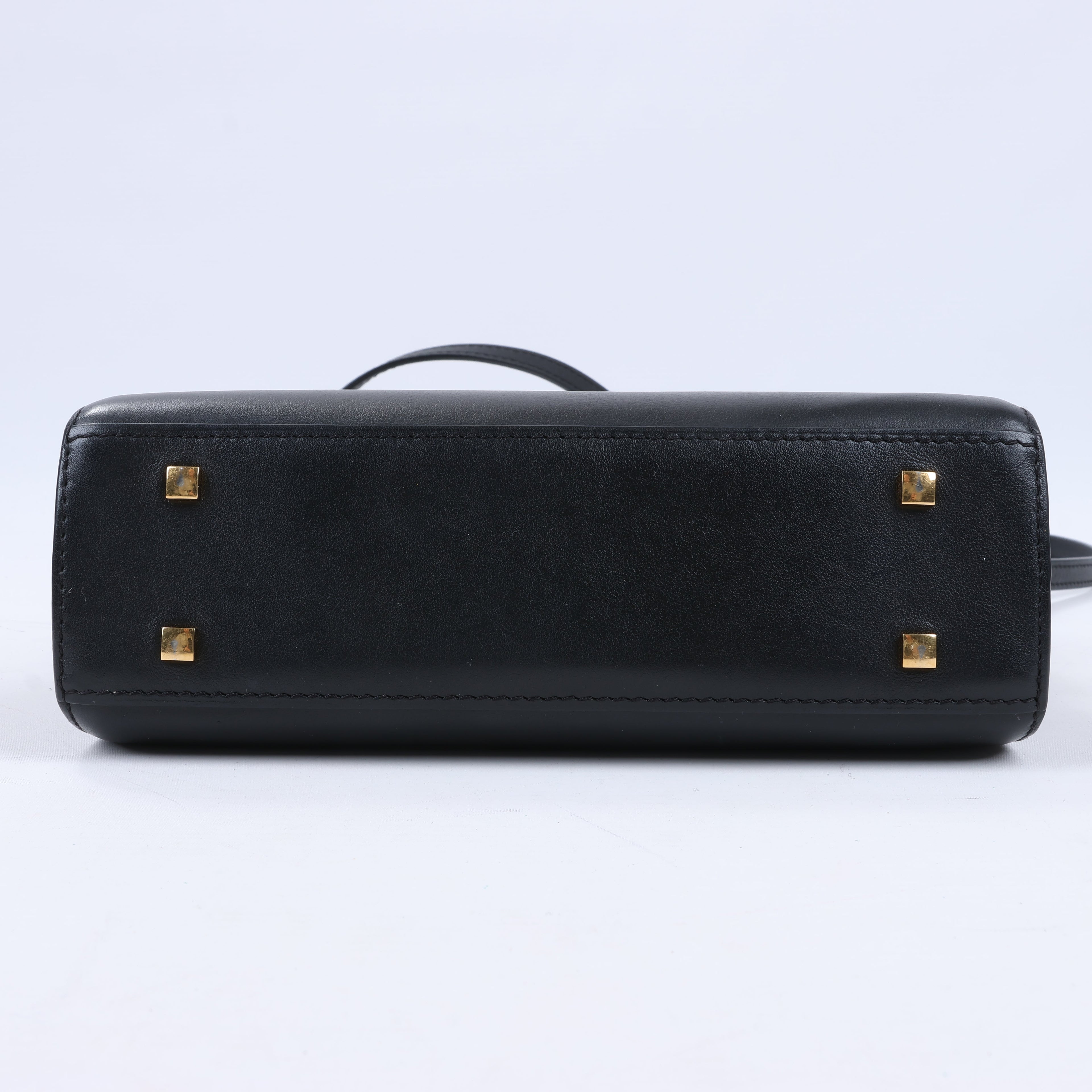 Delvaux Tempête PM Leather 2Way Crossbody Bags in Black