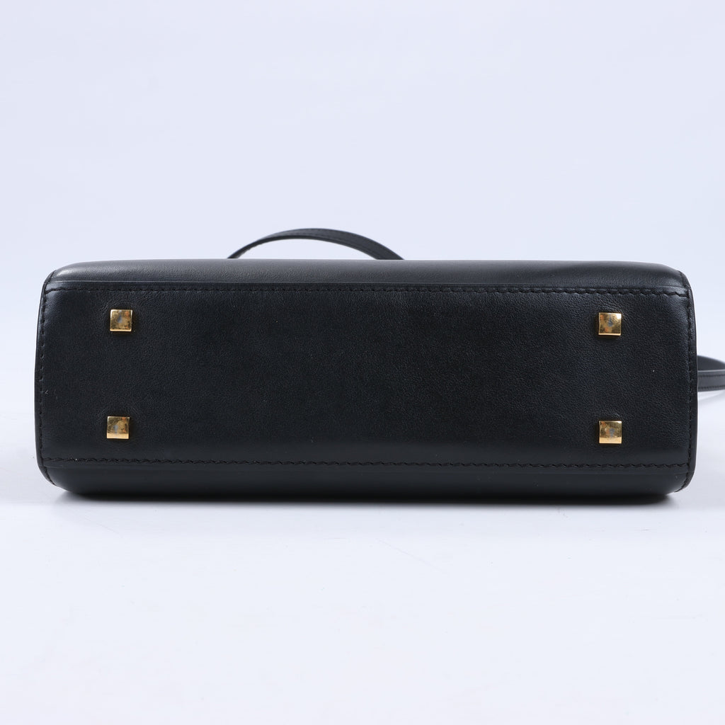 Delvaux Tempête PM Leather 2Way Crossbody Bags in Black