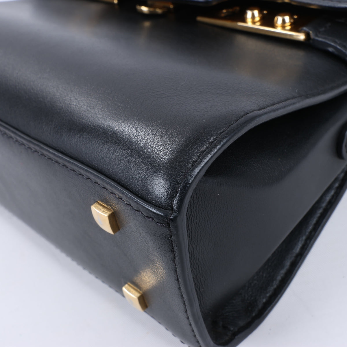 Delvaux Tempête PM Leather 2Way Crossbody Bags in Black