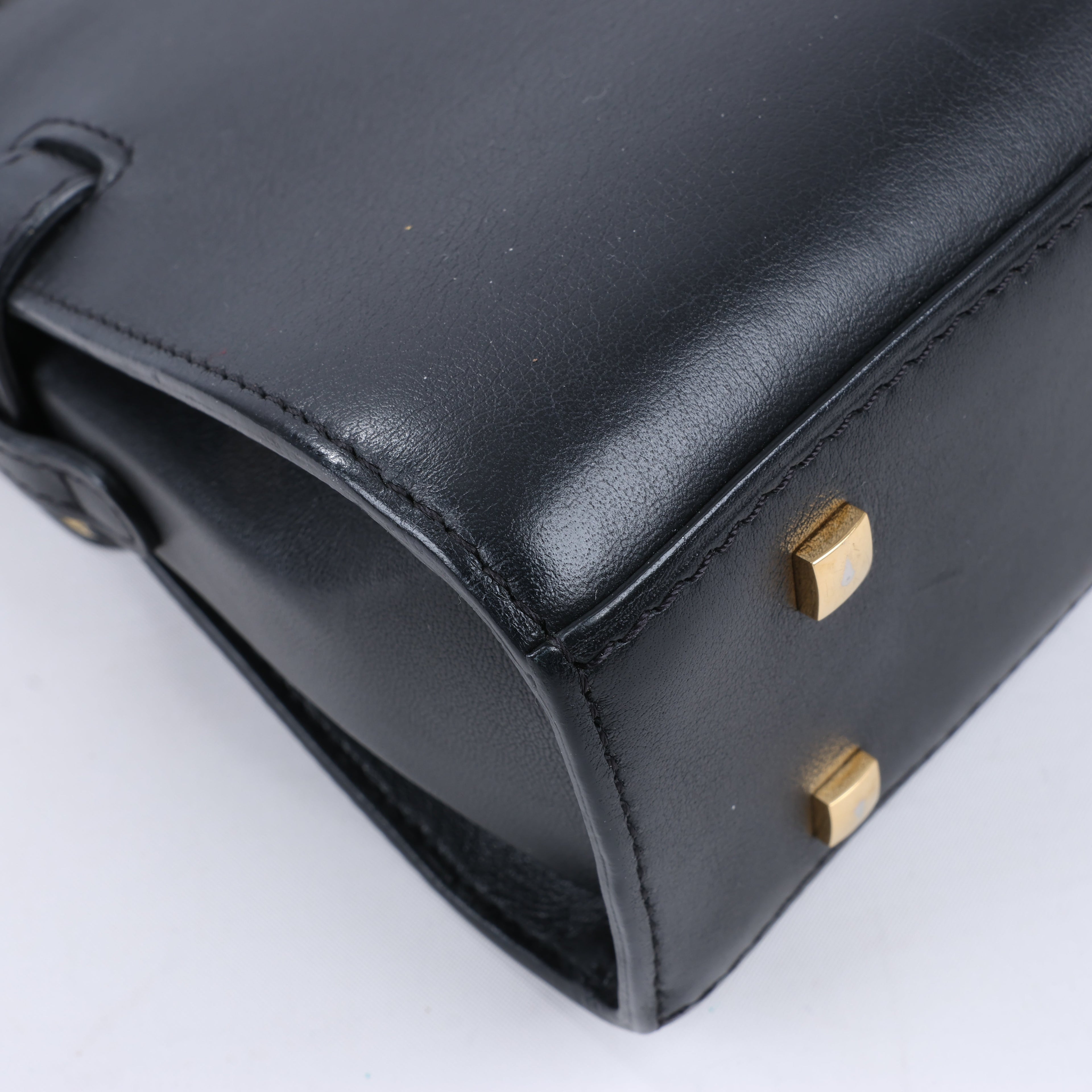 Delvaux Tempête PM Leather 2Way Crossbody Bags in Black