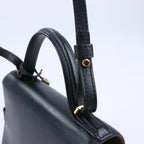 Delvaux Tempête PM Leather 2Way Crossbody Bags in Black