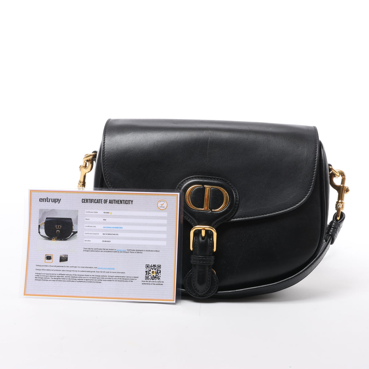 Bolso de hombro grande de lona Dior Book Tote en negro y blanco