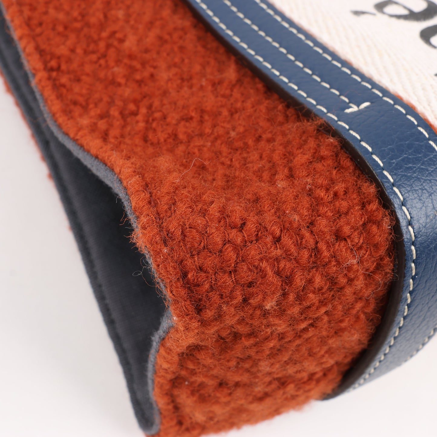 Chloé Woody Small Wool & Leather 2Way Handbag in Brown