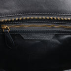 CELINE Luggage Micro Leather Handbag in Black
