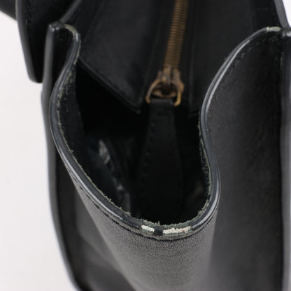 Sac à main CELINE Luggage Micro en cuir noir