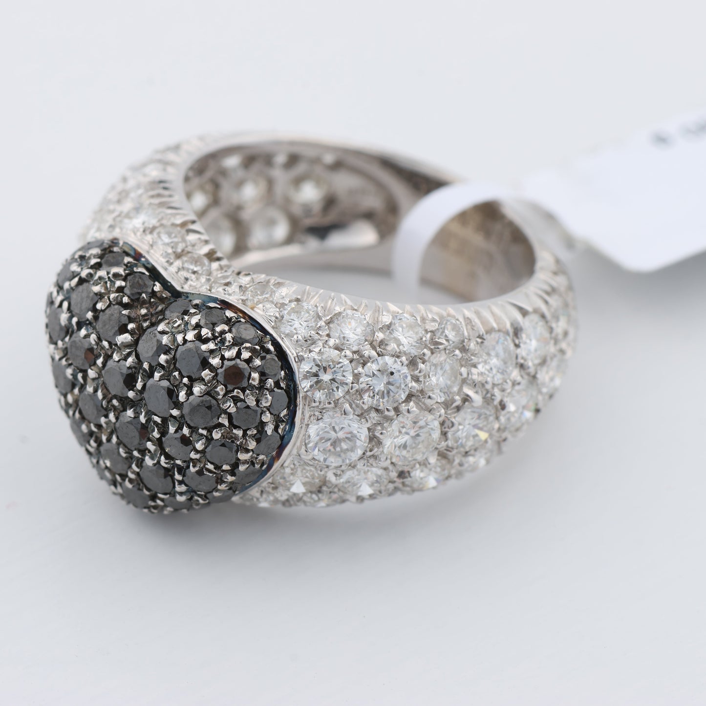 De Grisogono Black Diamond Heart Ring, Size 51