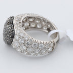 Anillo de corazón de diamantes negros De Grisogono, talla 51