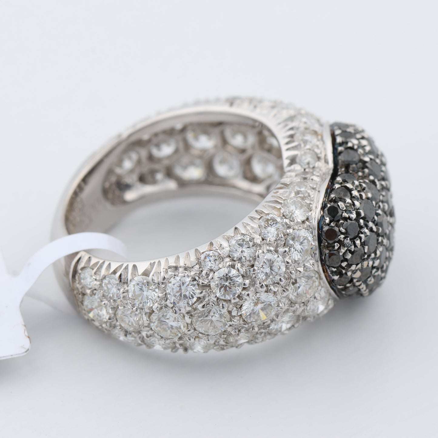 De Grisogono Black Diamond Heart Ring, Size 51