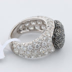 Anillo de corazón de diamantes negros De Grisogono, talla 51
