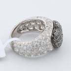 De Grisogono Black Diamond Heart Ring, Size 51