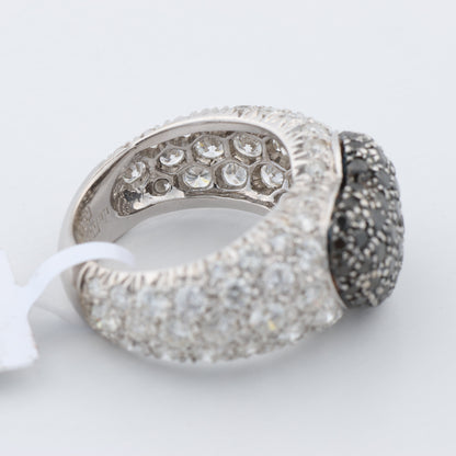 De Grisogono Black Diamond Heart Ring, Size 51