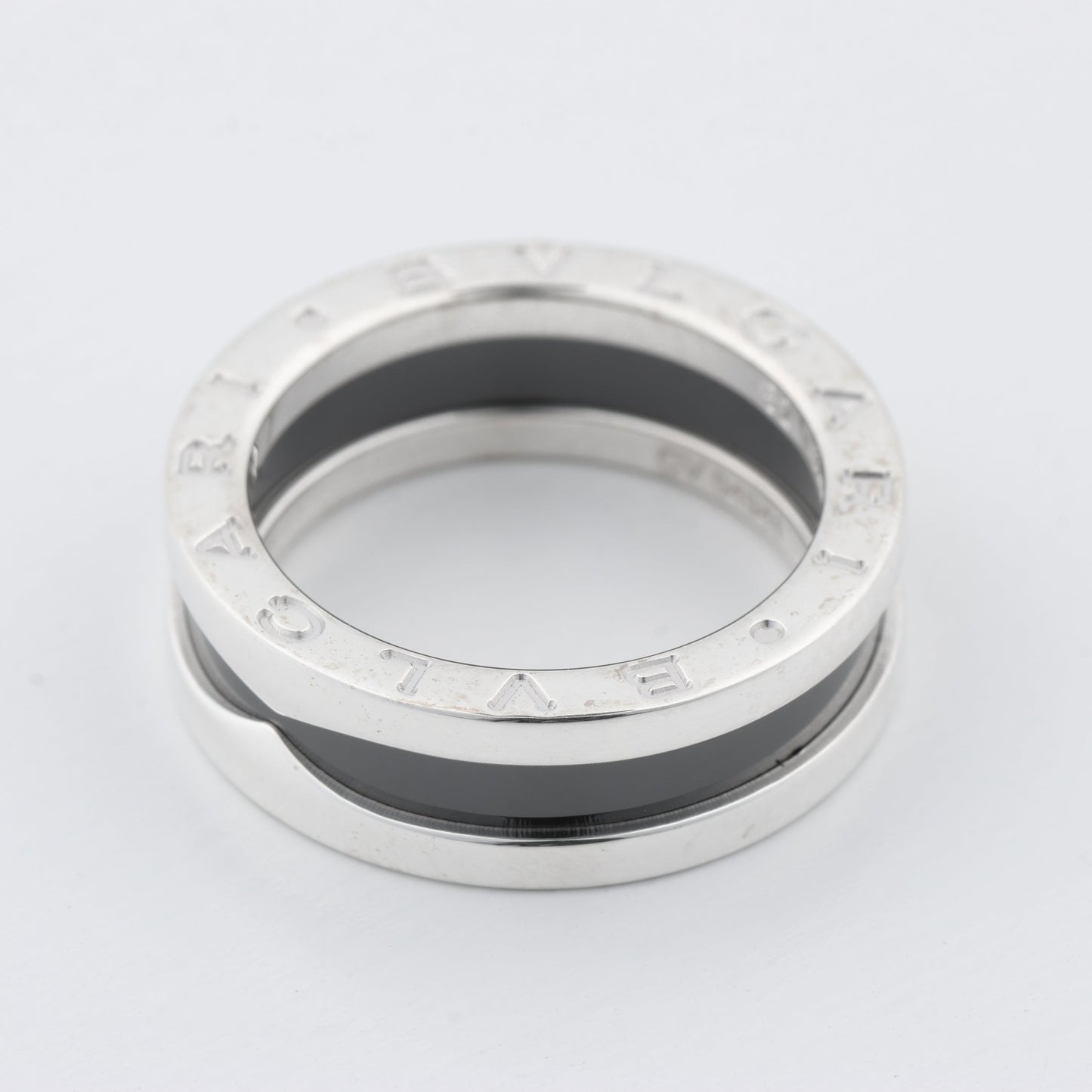 Bvlgari B.Zero 1 „Save the Children“ Charity-Ring 925 x Keramik 6,2 g Schwarz × Silber, Größe 52 EU