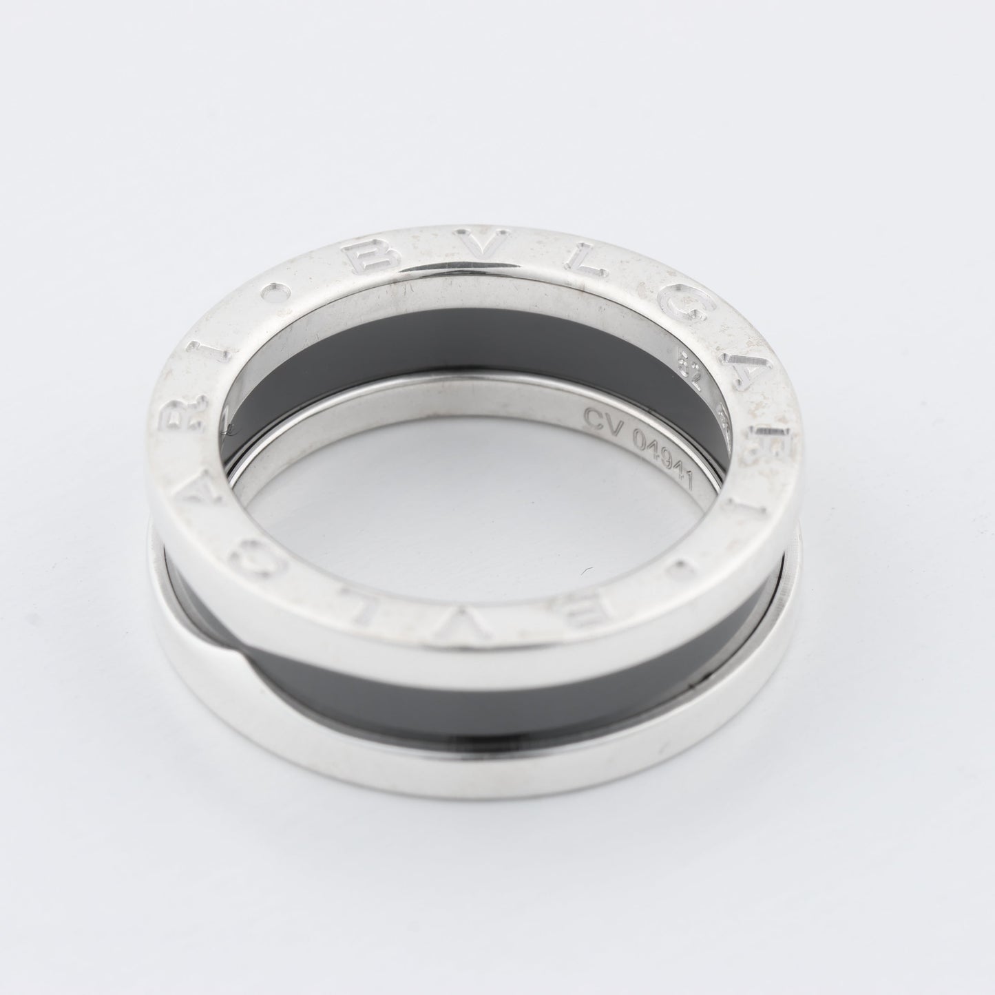 Bvlgari B.Zero 1 „Save the Children“ Charity-Ring 925 x Keramik 6,2 g Schwarz × Silber, Größe 52 EU