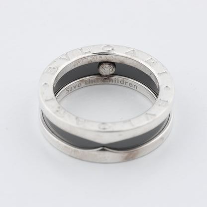 Bvlgari B.Zero 1 „Save the Children“ Charity-Ring 925 x Keramik 6,2 g Schwarz × Silber, Größe 52 EU