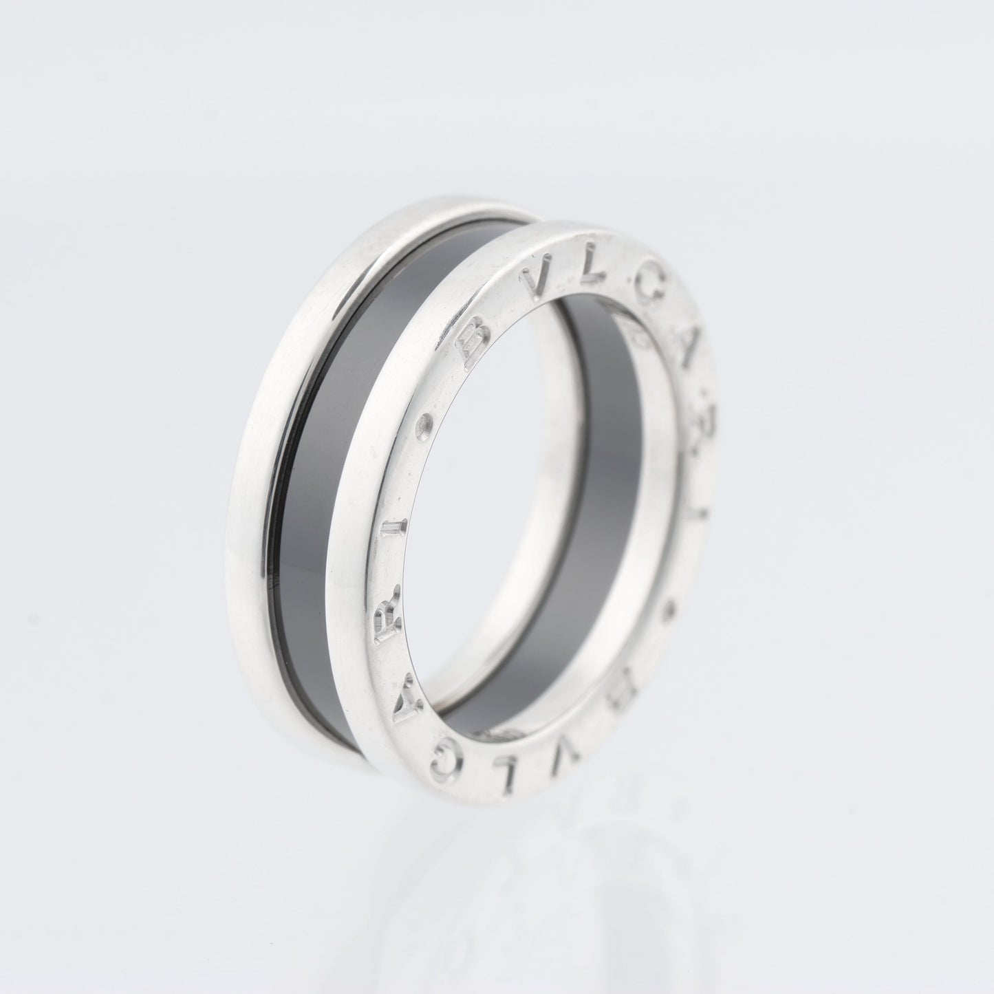 Bvlgari B.Zero 1 „Save the Children“ Charity-Ring 925 x Keramik 6,2 g Schwarz × Silber, Größe 52 EU