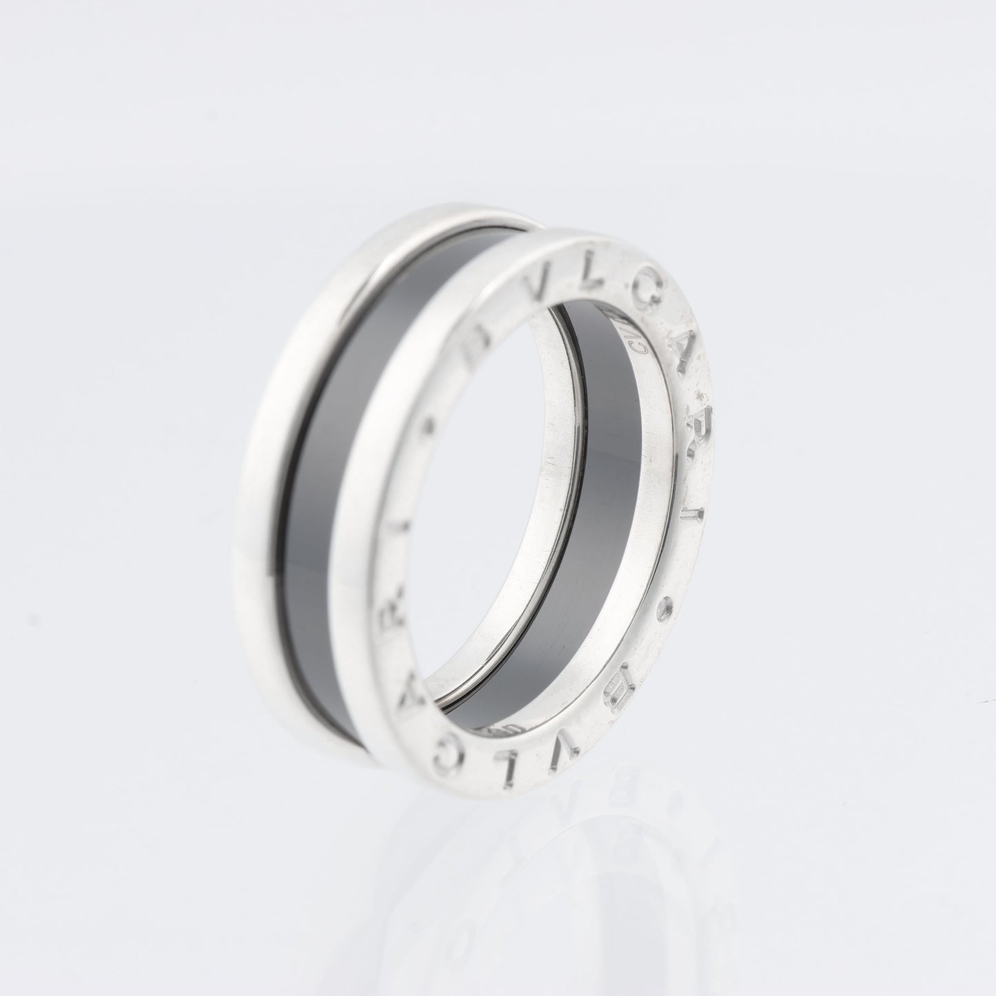 Bvlgari B.Zero 1 „Save the Children“ Charity-Ring 925 x Keramik 6,2 g Schwarz × Silber, Größe 52 EU